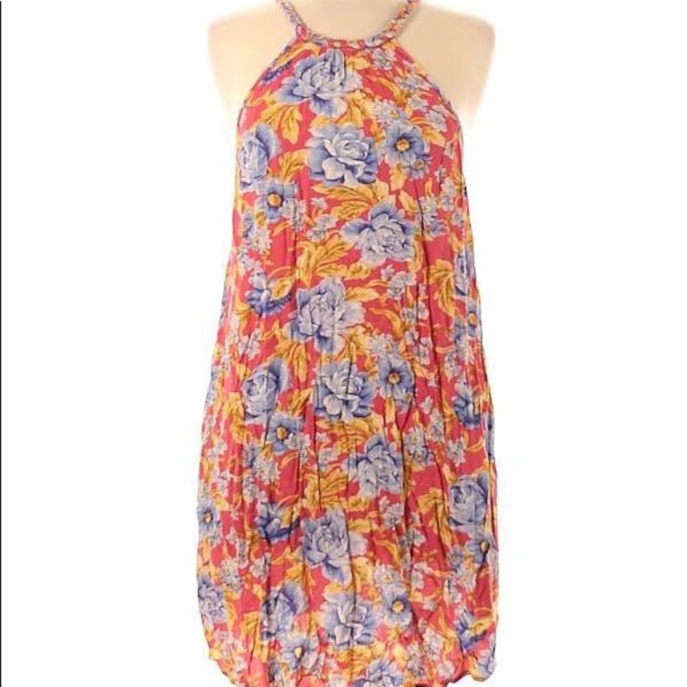 American Eagle Floral Halter Shift Dress